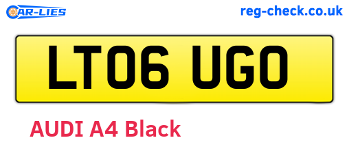LT06UGO are the vehicle registration plates.
