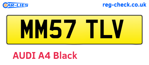 MM57TLV are the vehicle registration plates.