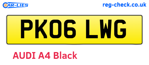 PK06LWG are the vehicle registration plates.