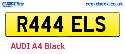 R444ELS are the vehicle registration plates.