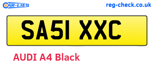SA51XXC are the vehicle registration plates.