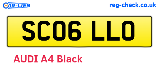 SC06LLO are the vehicle registration plates.