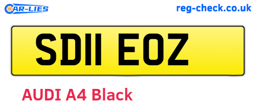 SD11EOZ are the vehicle registration plates.