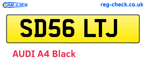 SD56LTJ are the vehicle registration plates.