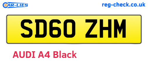 SD60ZHM are the vehicle registration plates.