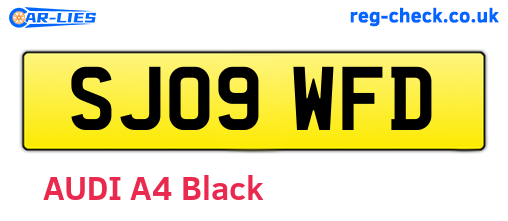 SJ09WFD are the vehicle registration plates.