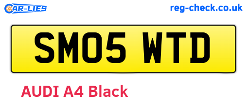 SM05WTD are the vehicle registration plates.