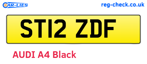 ST12ZDF are the vehicle registration plates.