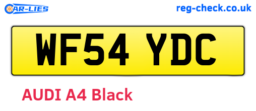 WF54YDC are the vehicle registration plates.