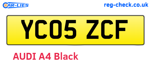 YC05ZCF are the vehicle registration plates.