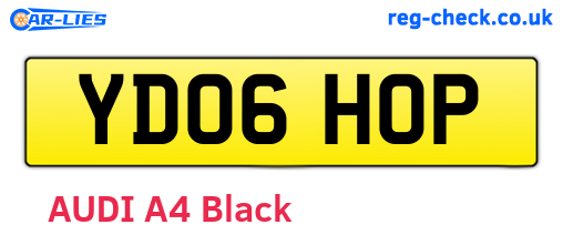 YD06HOP are the vehicle registration plates.