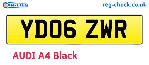 YD06ZWR are the vehicle registration plates.