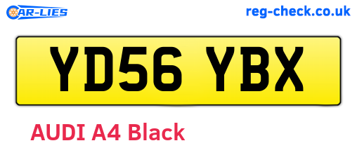 YD56YBX are the vehicle registration plates.