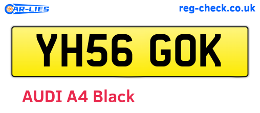 YH56GOK are the vehicle registration plates.