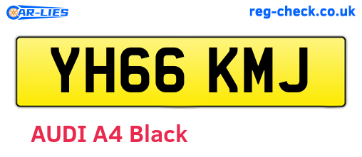 YH66KMJ are the vehicle registration plates.