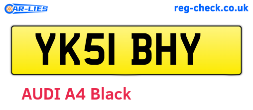 YK51BHY are the vehicle registration plates.
