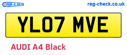 YL07MVE are the vehicle registration plates.