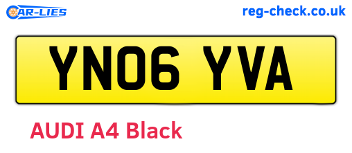 YN06YVA are the vehicle registration plates.