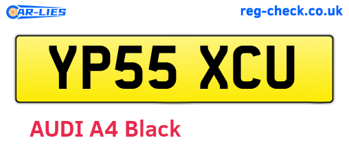 YP55XCU are the vehicle registration plates.