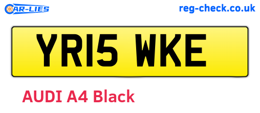 YR15WKE are the vehicle registration plates.