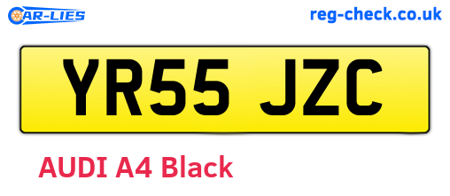 YR55JZC are the vehicle registration plates.