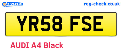 YR58FSE are the vehicle registration plates.