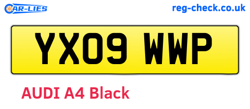 YX09WWP are the vehicle registration plates.