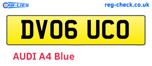DV06UCO are the vehicle registration plates.
