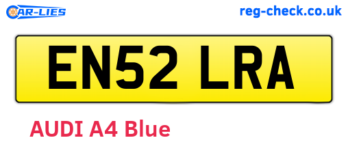 EN52LRA are the vehicle registration plates.
