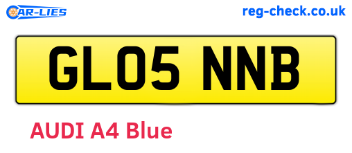 GL05NNB are the vehicle registration plates.