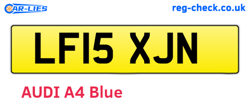 LF15XJN are the vehicle registration plates.