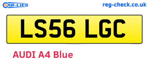 LS56LGC are the vehicle registration plates.