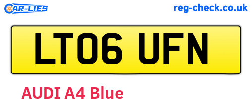 LT06UFN are the vehicle registration plates.