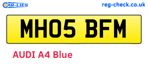 MH05BFM are the vehicle registration plates.