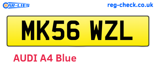 MK56WZL are the vehicle registration plates.