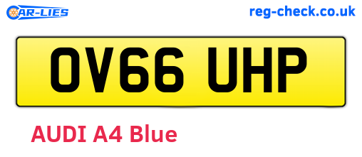 OV66UHP are the vehicle registration plates.