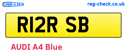 R12RSB are the vehicle registration plates.