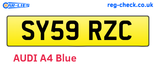 SY59RZC are the vehicle registration plates.