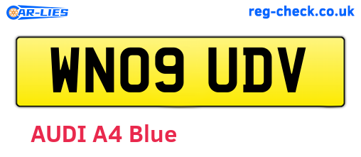 WN09UDV are the vehicle registration plates.