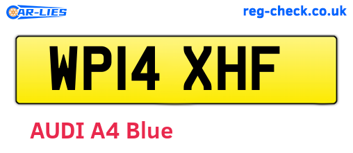 WP14XHF are the vehicle registration plates.
