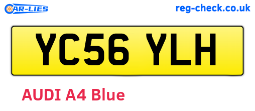 YC56YLH are the vehicle registration plates.