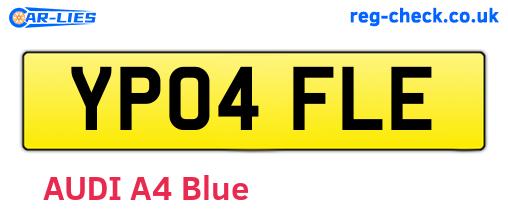 YP04FLE are the vehicle registration plates.
