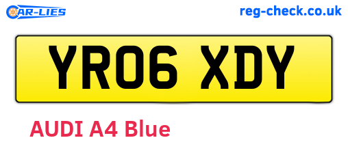 YR06XDY are the vehicle registration plates.
