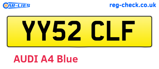 YY52CLF are the vehicle registration plates.