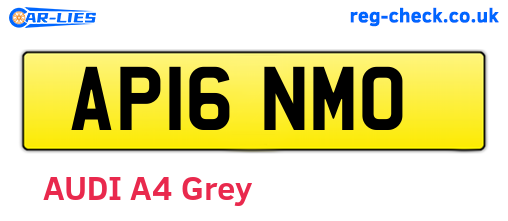 AP16NMO are the vehicle registration plates.