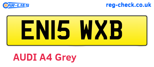 EN15WXB are the vehicle registration plates.