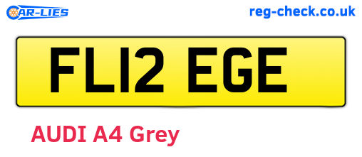 FL12EGE are the vehicle registration plates.