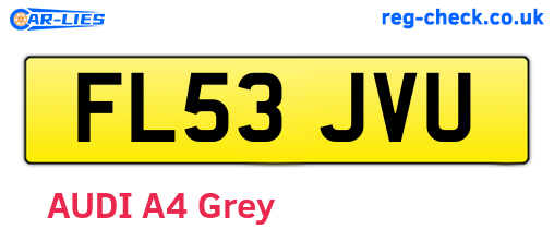 FL53JVU are the vehicle registration plates.