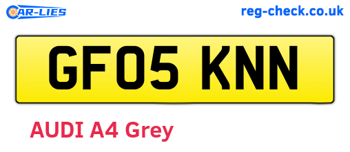 GF05KNN are the vehicle registration plates.