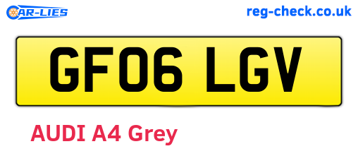 GF06LGV are the vehicle registration plates.
